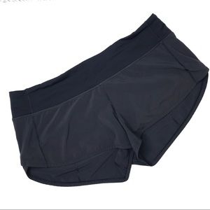 Lululemon Speed Up Running Shorts 2.5” Black 10 Lg